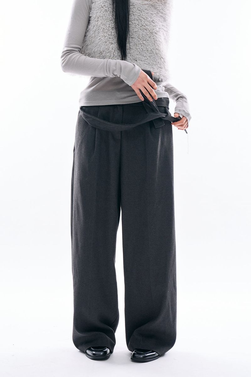 Raucohouse(ラウコハウス)の「Everett paperbag waist wide pants(Pants)」