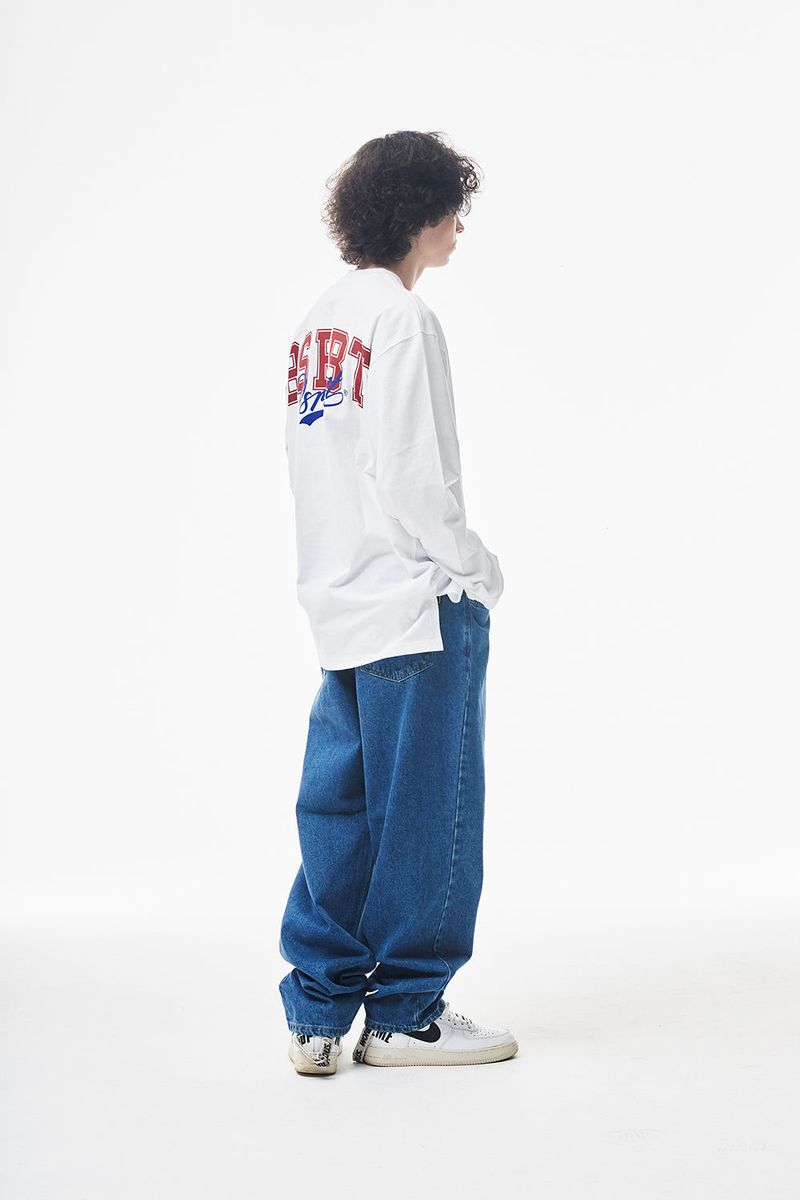 MBSRCOPT100 MID90 BAGGY DENIM PANTS DEEPBLUE