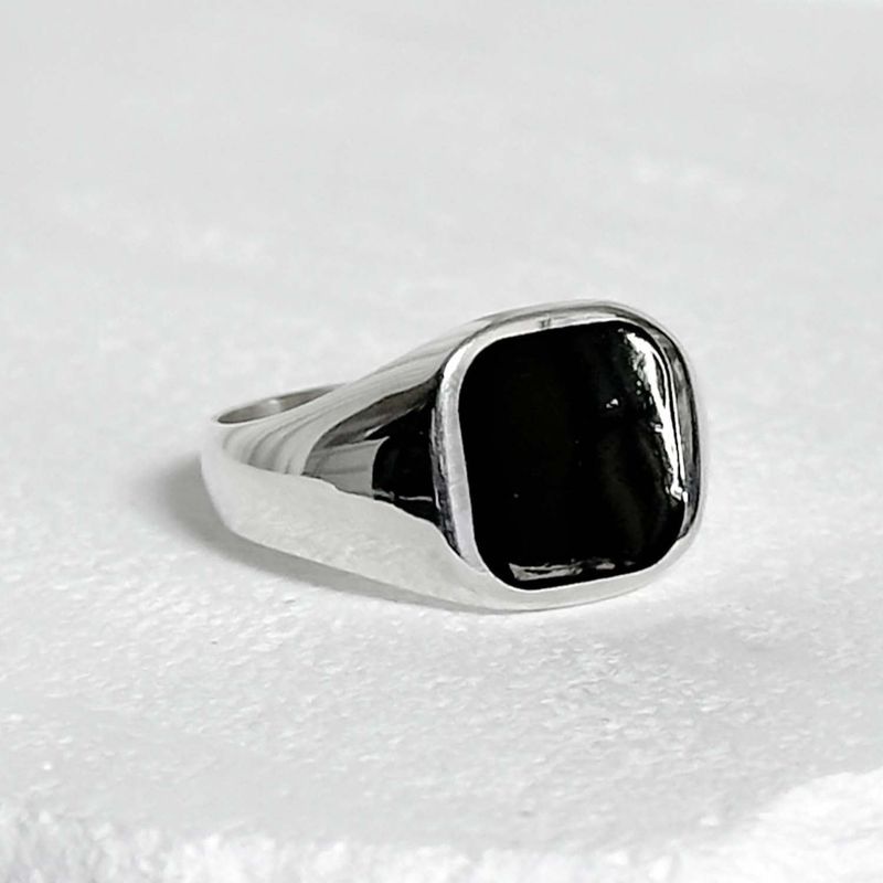 BLESSED BULLET(ブレスドブレット)の「SV925-square point simple ring-L silver(Accessories)」
