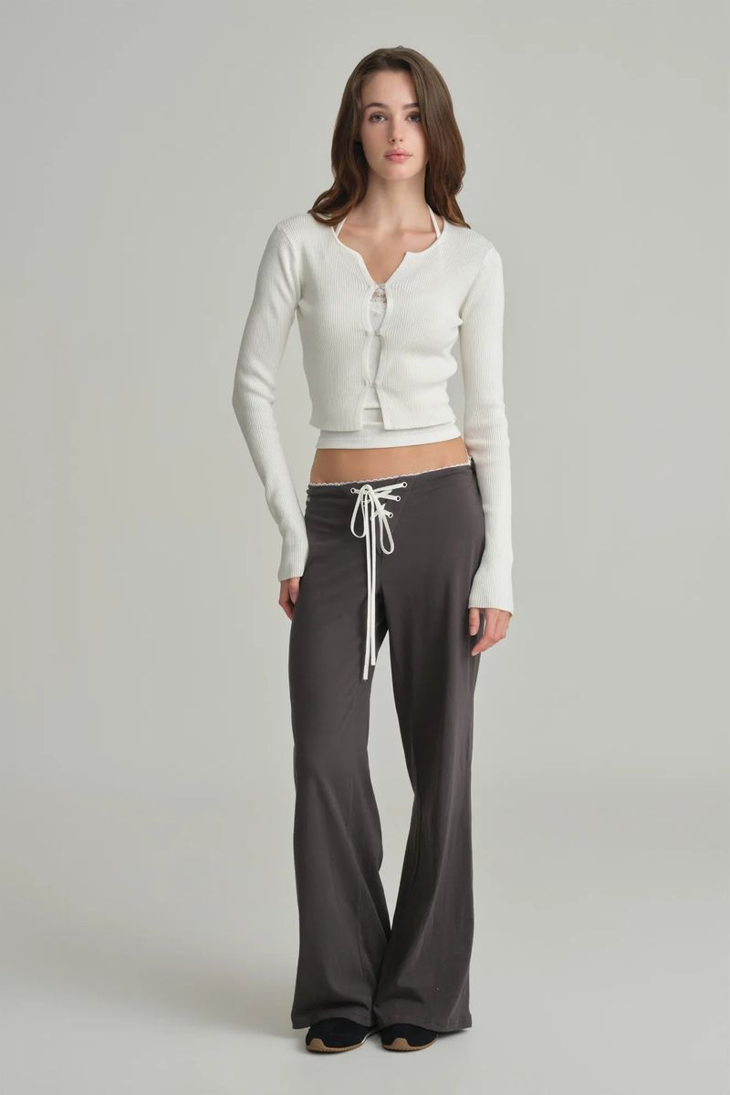 Jelly button cardigan, White