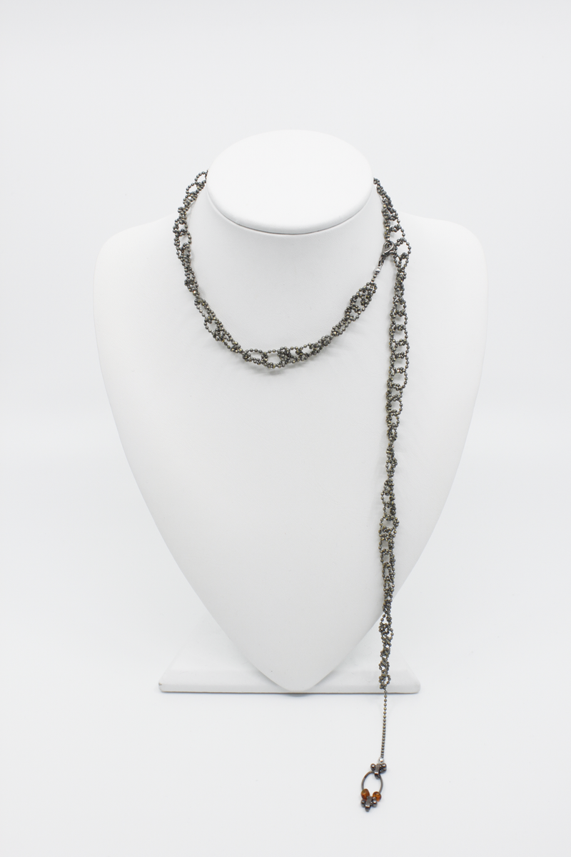 Antique oval chain necklace