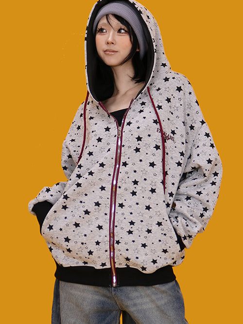KUO（クーオ）の「midnight boxy hood zip-up（Tops）」