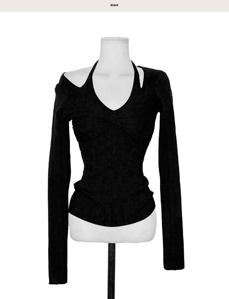 charlotte bust twist slit top