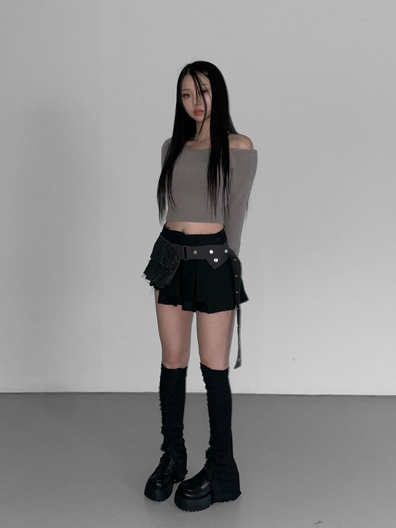 sibooya check belt bag(2 color)