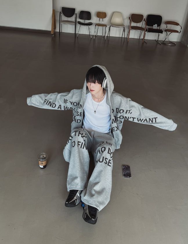 Wanted Lettering Banding Pants