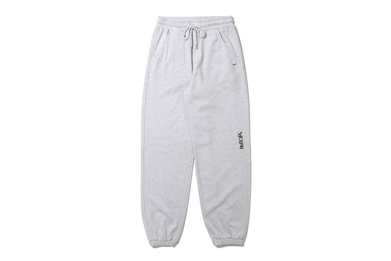 RECENT LOGO SWEAT PANTS_LIGHT GREY