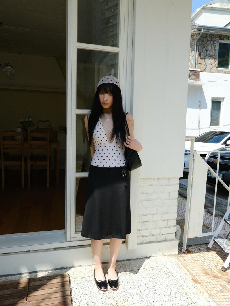 chiffon midi sk