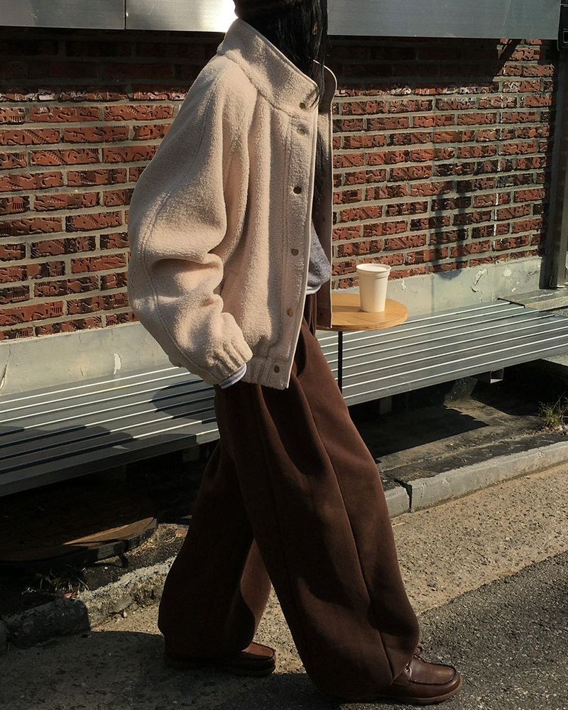 [ORIGINAL] Cable Wool Fleece Jumper
