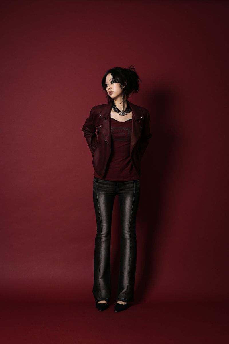 CORSET HIGHLIGHT BOOTS CUT DENIM #NOIR