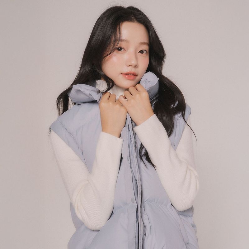 2WAY WELLONG PADDING JUMPER (Light blue)