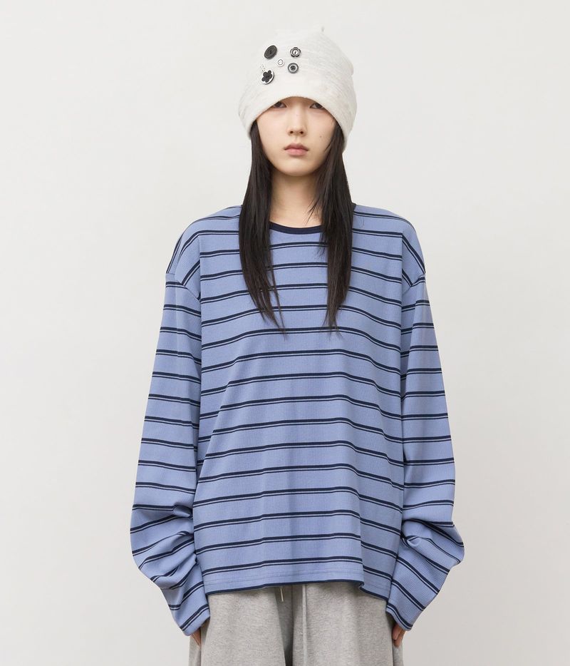 HIFIFNK（ハイファイファンク）の「メイフェージングボーダー長袖Tシャツ（トップス）」