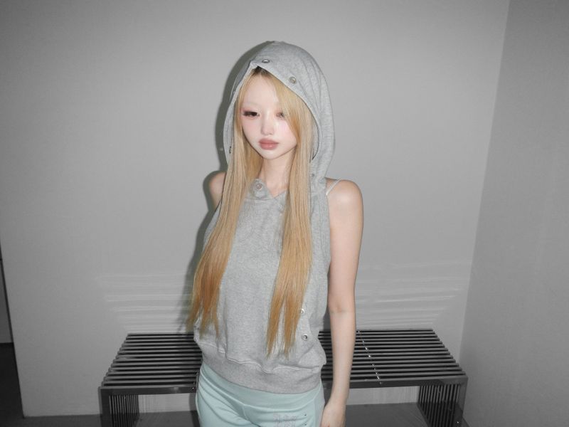 puching backless hoodie(3 color)