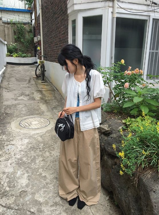 Orda Summer Cotton Wide Pants