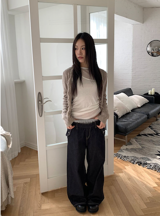 Frill knit cardigan(3color)