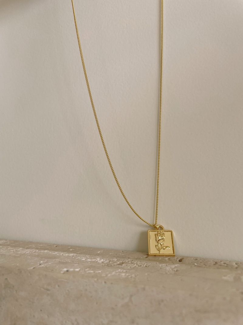 Kiko Square Rose Necklace