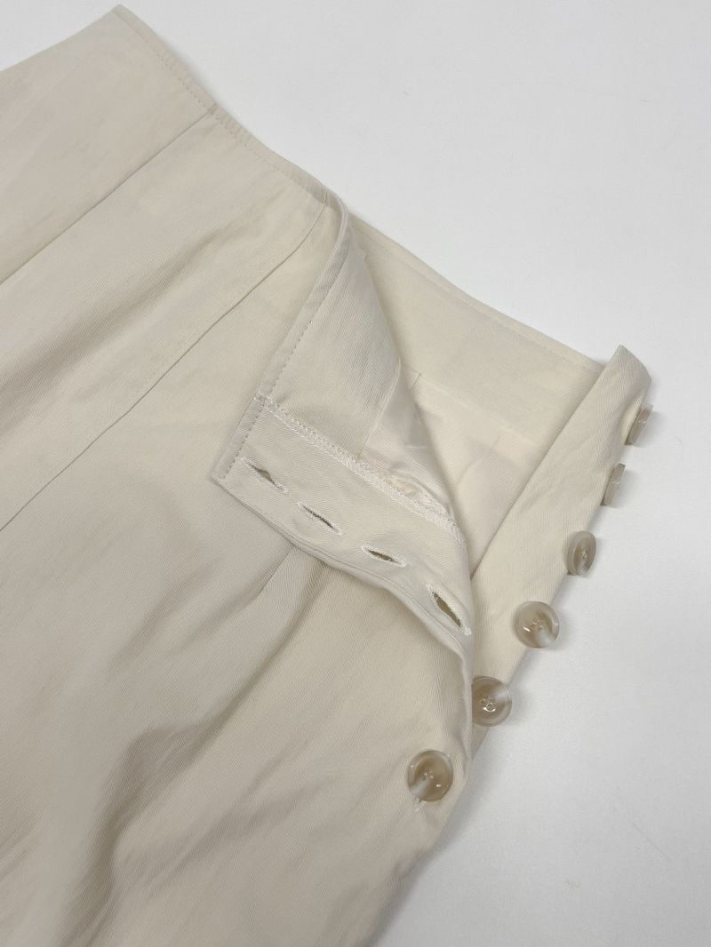 Cookie Button H-Line Long Skirt