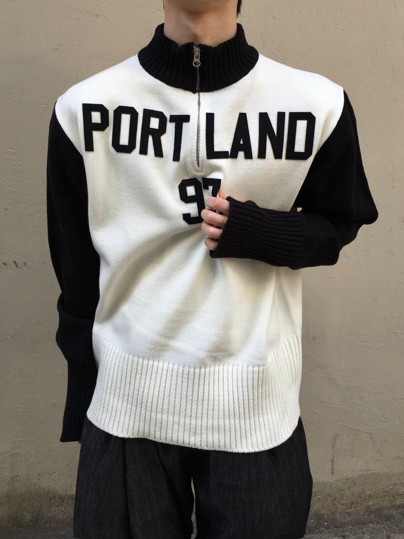 Portland 97 Color Block Knit Zip-Up 2C
