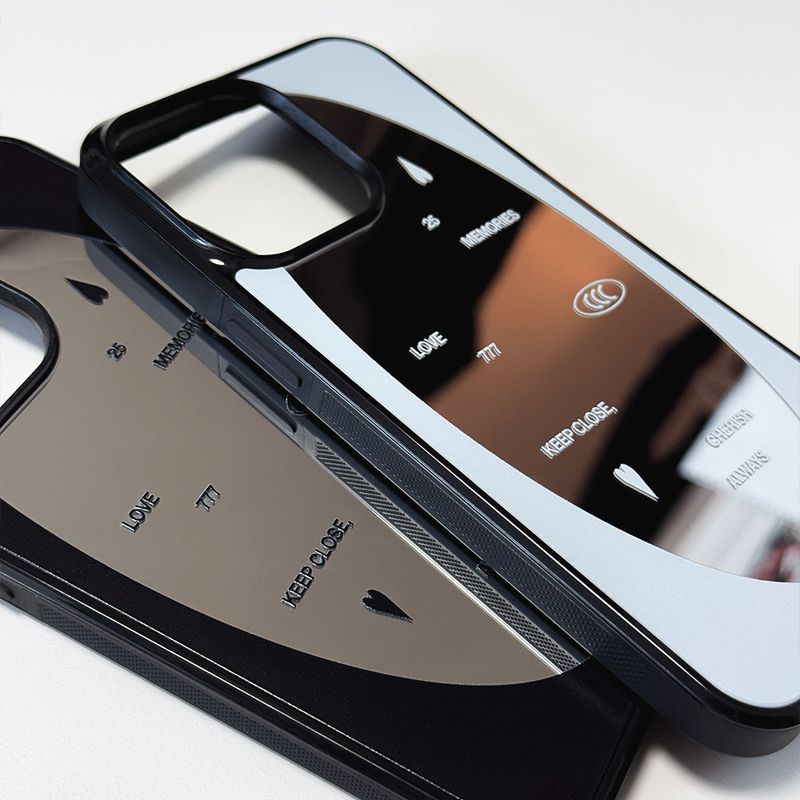 LOVE Memories Bumper Mirror Phone Case (SB)