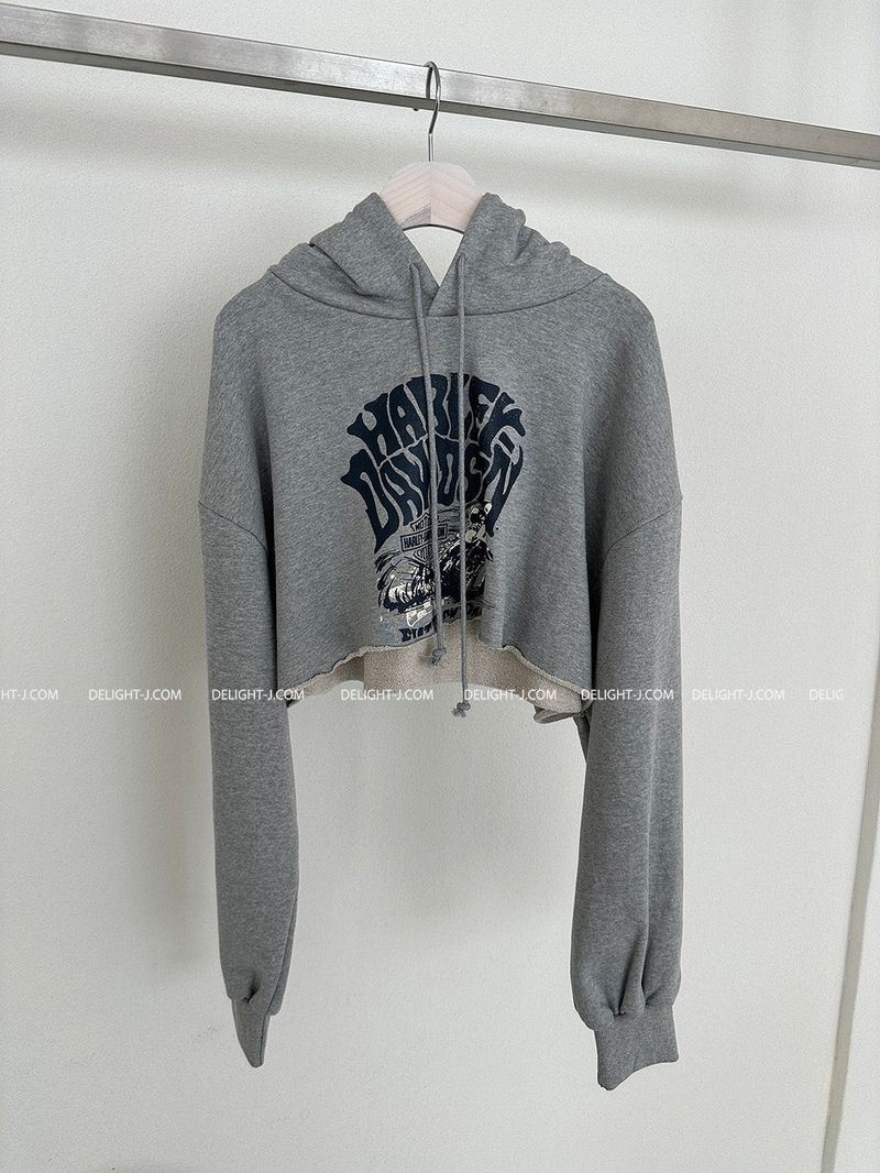 a street cropped hoodie