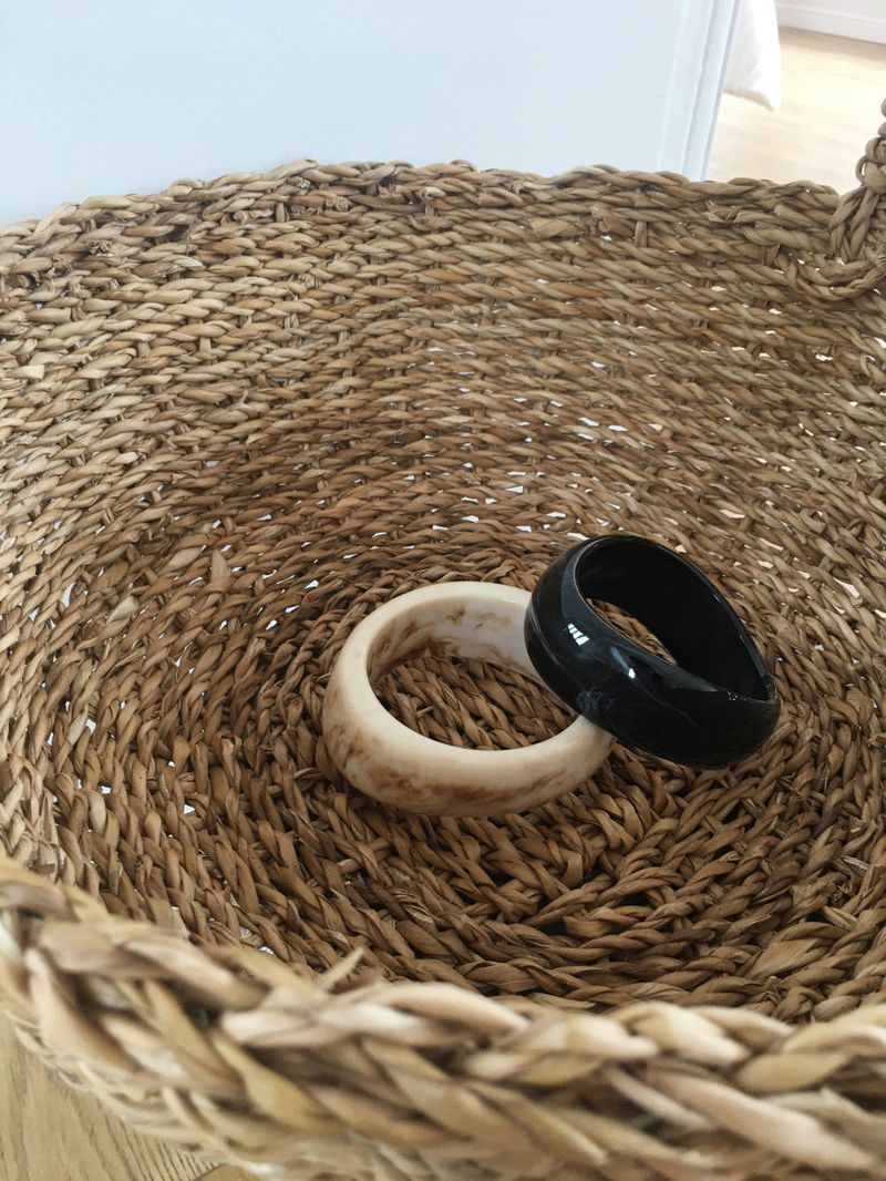 Bold acrylic bangle