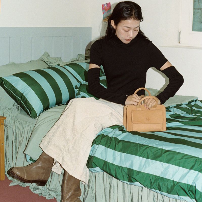 Dust-Free Bold Stripe Duvet Cover - SS size