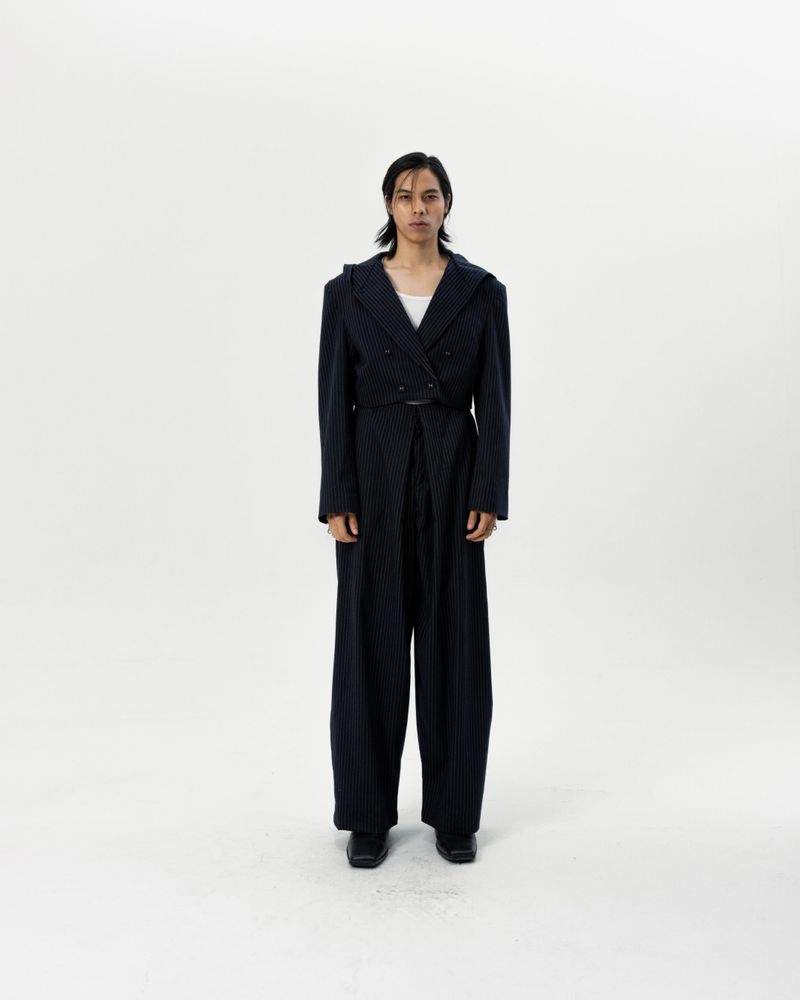 SHADOW HOODED BLAZER