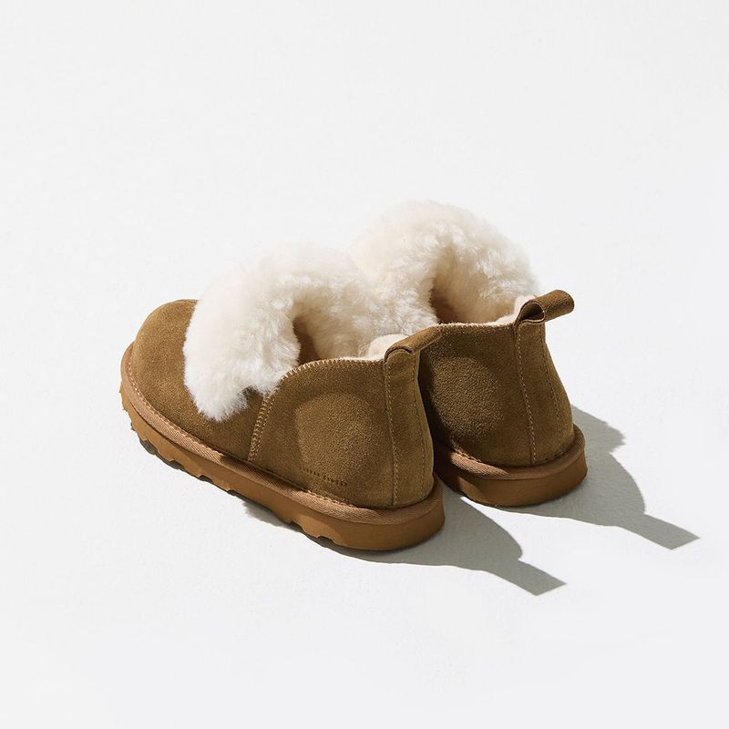 Toasty Fur Shoes - Chestnut