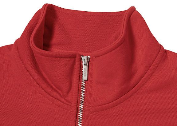 Rainbow Half Zip-Up Sweatshirt【WHITE MELANGE】