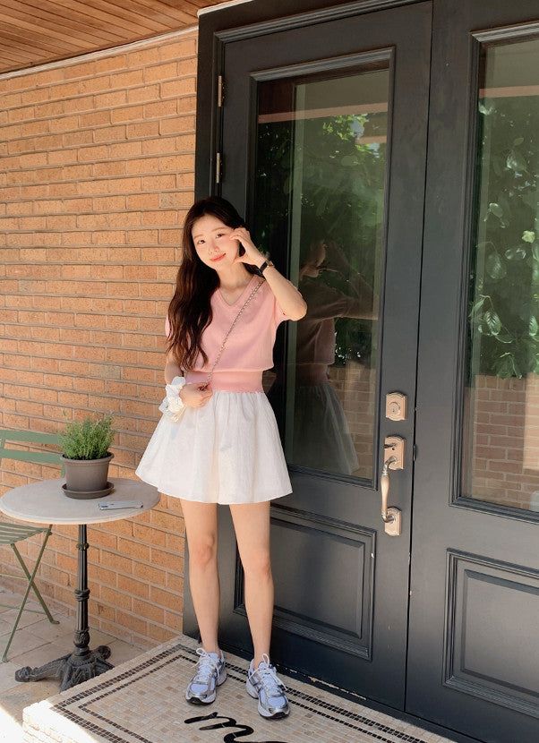ML Summer Flare Mini Skirt Pants (2color)