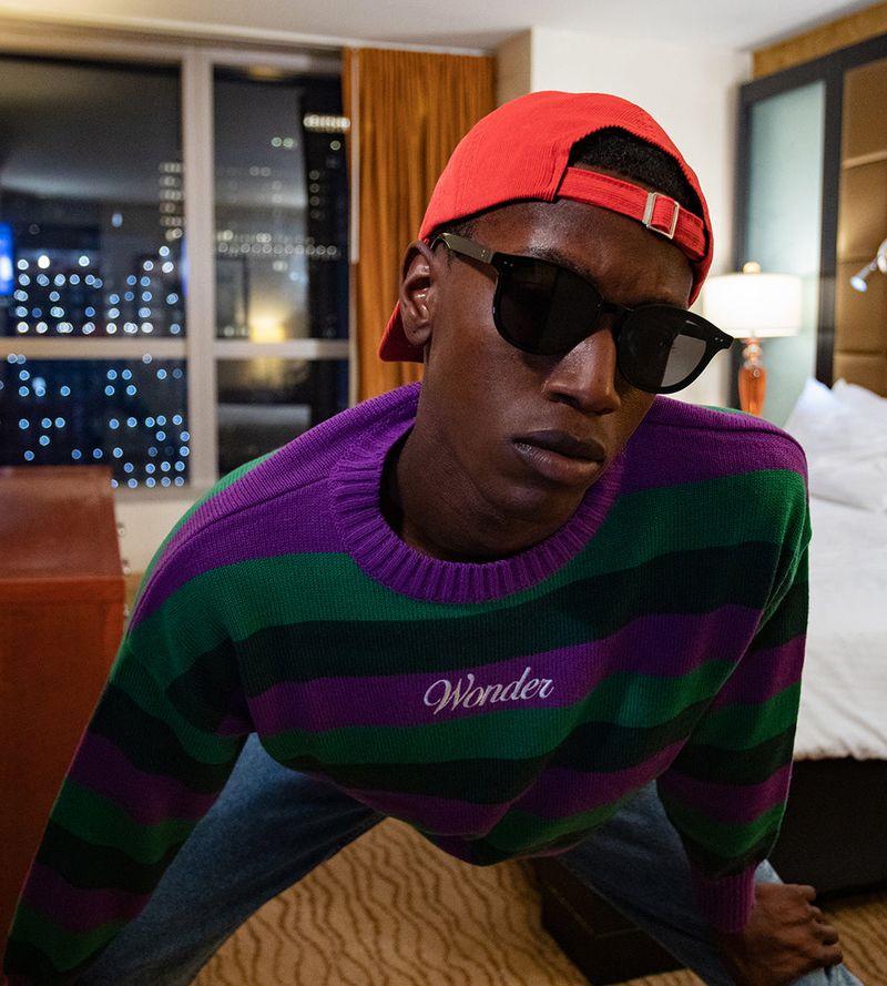 Logo Triple Stripe Knit