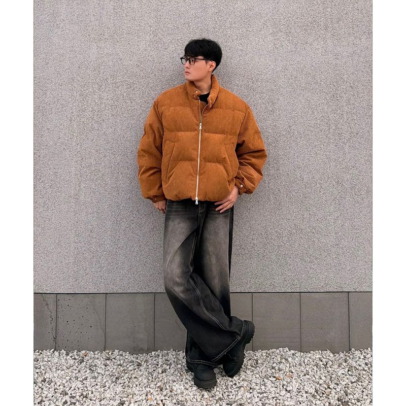Basic washing denim pants (dark black)