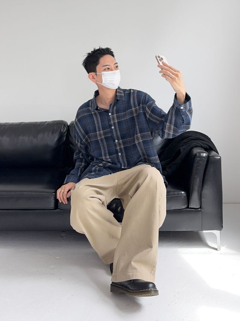 JI9BON（ジグボン）の「[MADE] Urban Mood Wool Over Check Shirt (6C)（Tops）」