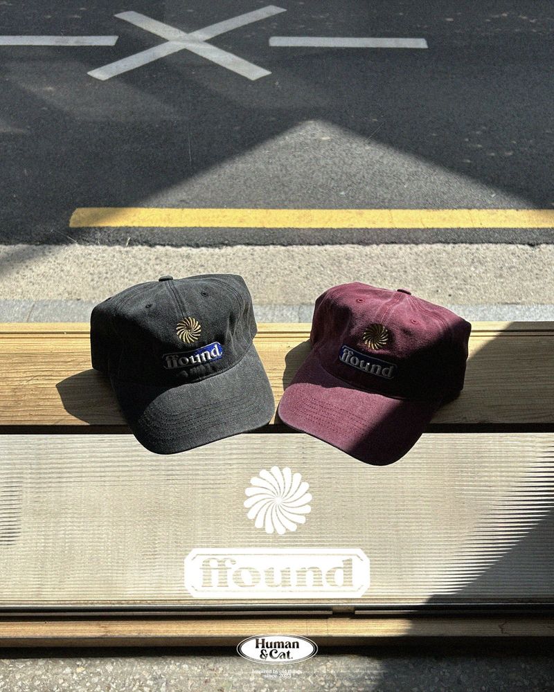 FFOUND3 STONE WASHED BALL CAP / CHARCOAL