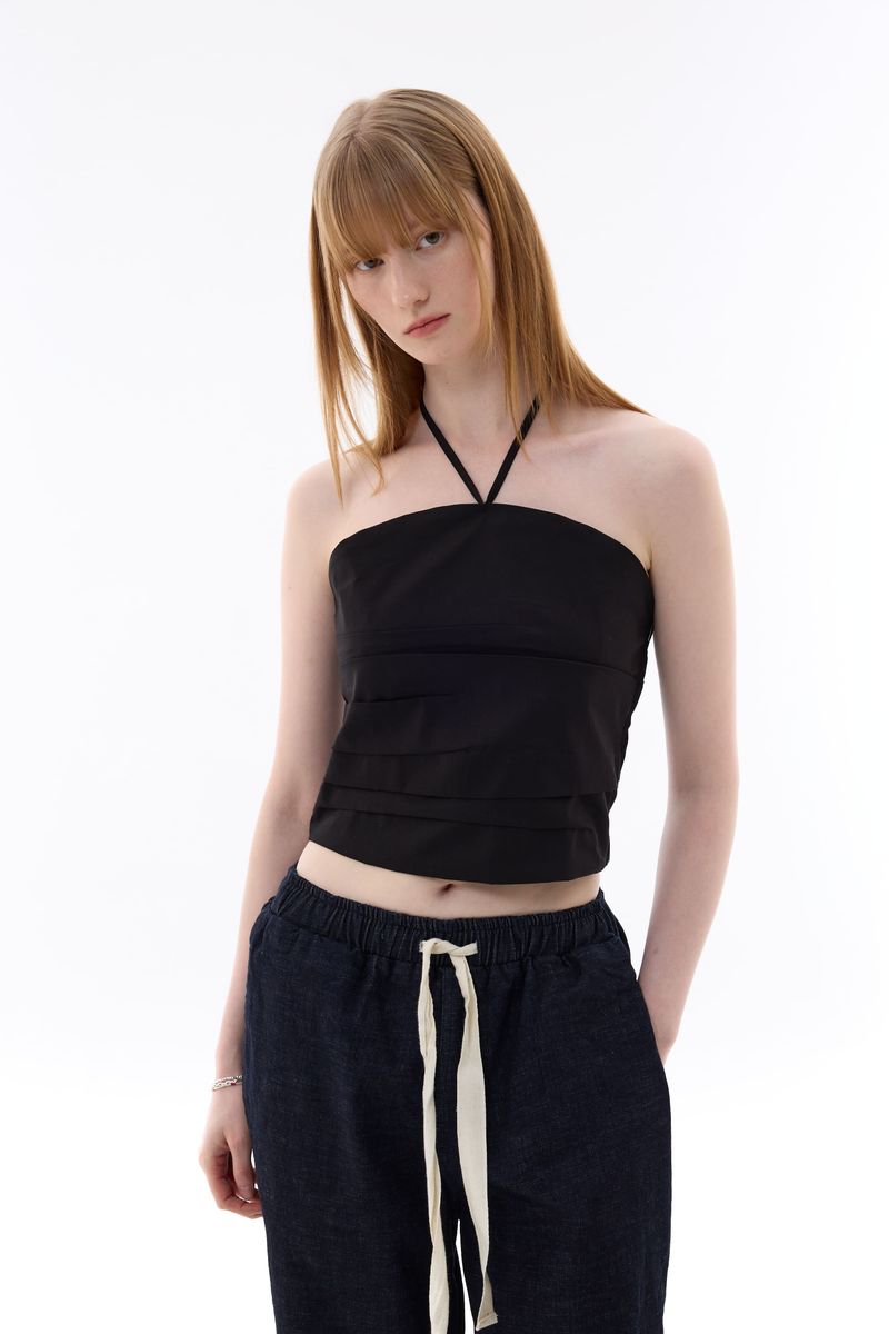 MELLIFLUOUS STRING TUBE TOP / BLACK