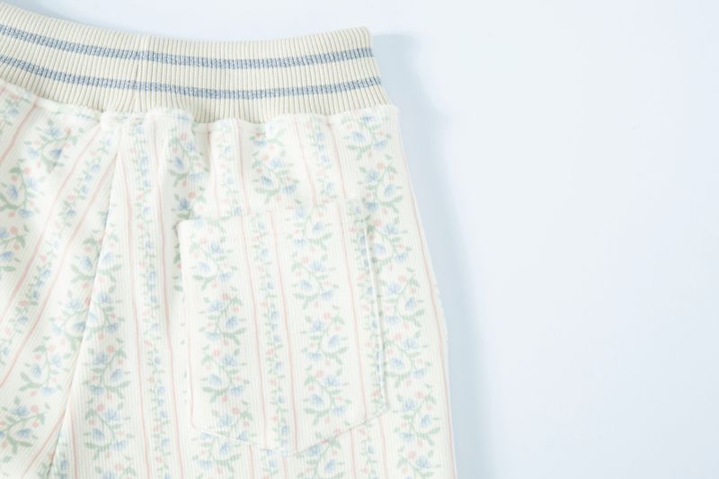 Flower fluffy pants