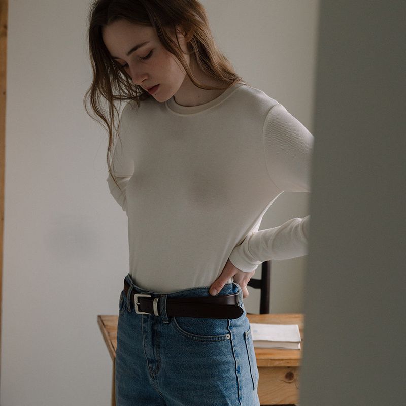 Soft Round T-shirt - Ivory