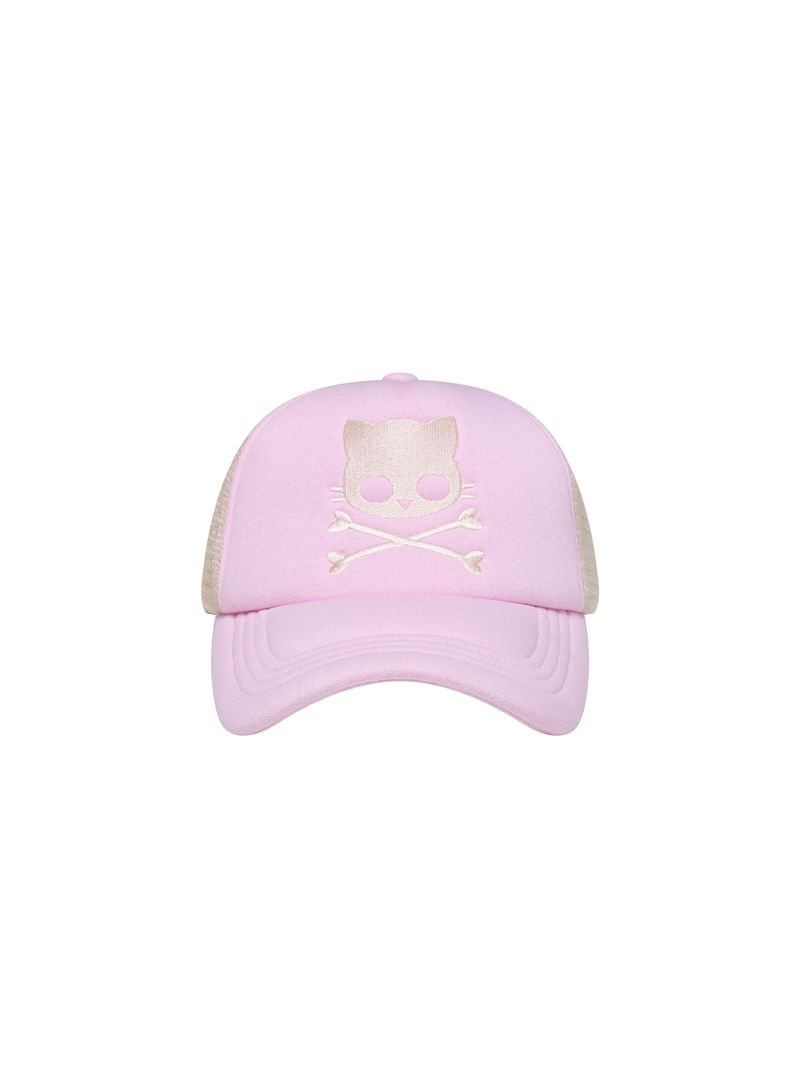 KIRI SKULL TRUCKER CAP (PINK)