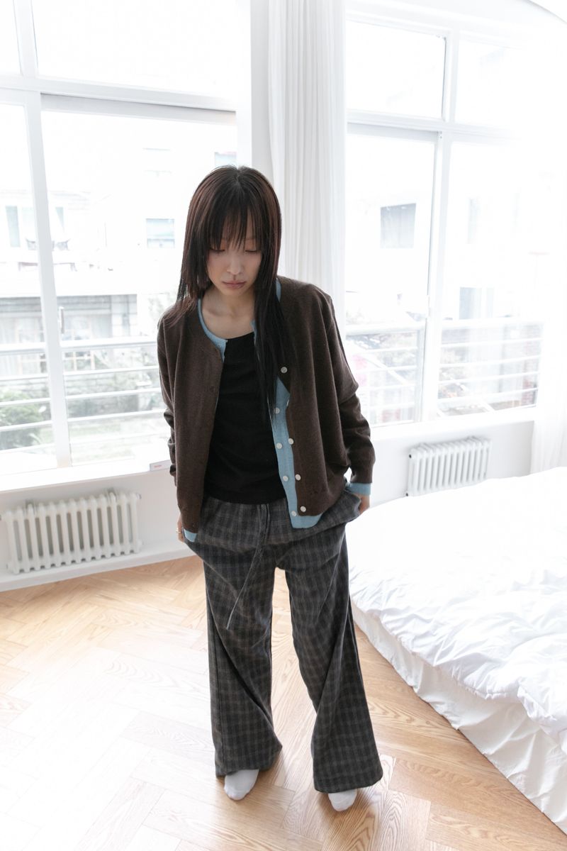 layered color cardigan(4colors)