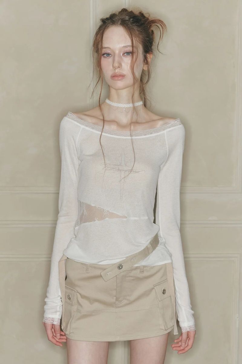 NIX MINI SKIRT beige