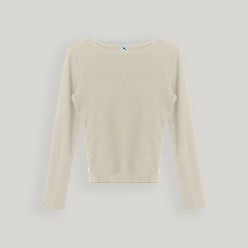 Cream Boatneck Top