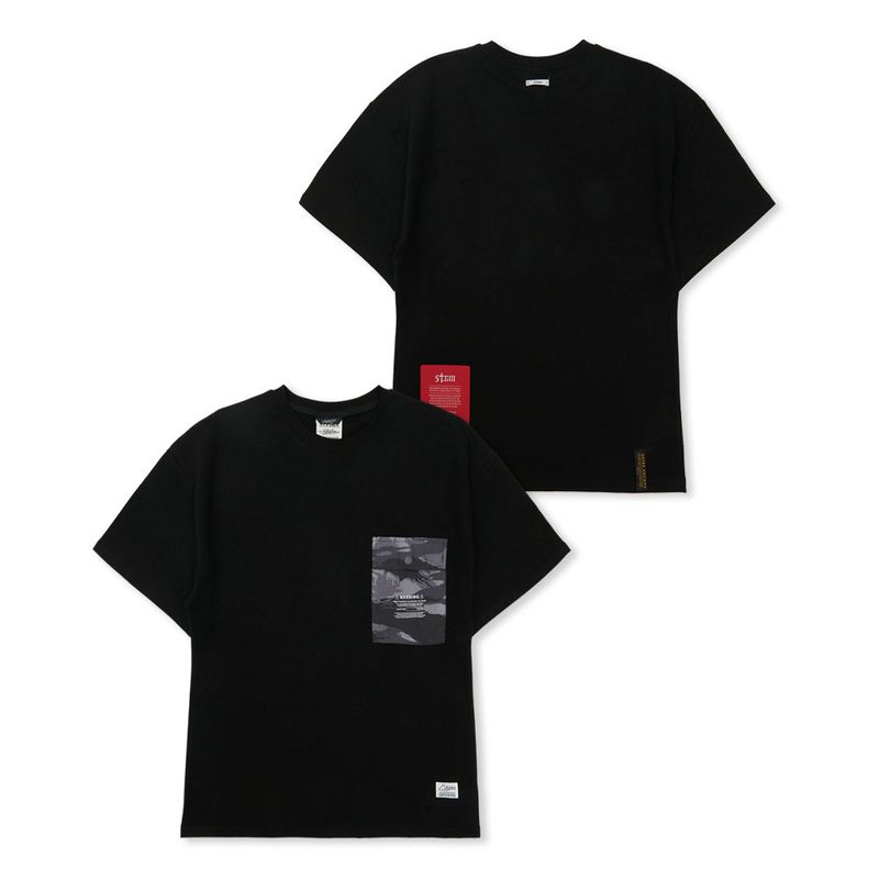 STIGMA(スティグマ)の「Tiger Camouflage Pocket Semi-oversized T-shirts Black(Tops)」
