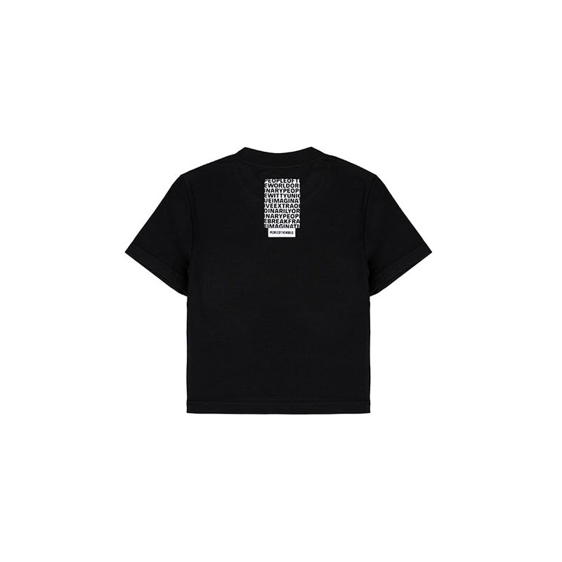 Cropped Archie Logo T-shirt (BLACK)