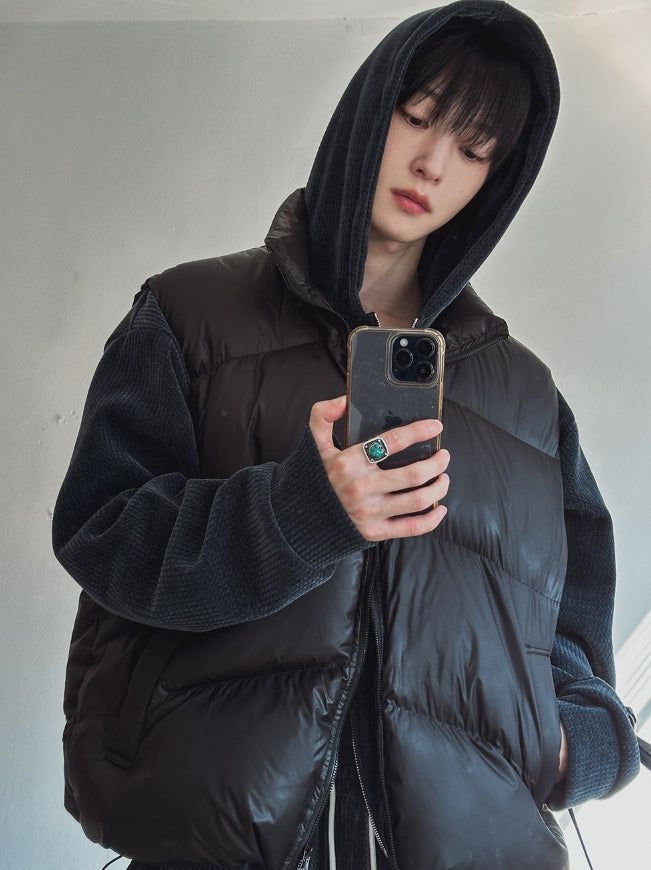 [Duck Down100%] Smore Puffer Down Padding Vest