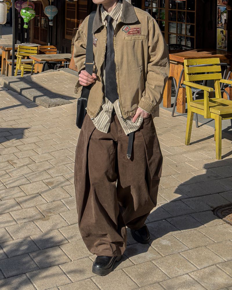 Cuff Bizo Balloon Cotton Pants