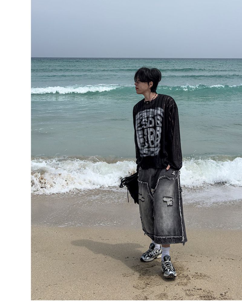 Lunera Painting See-through Knit