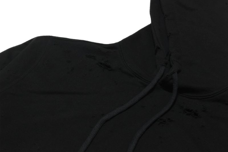damage hoodie (black)