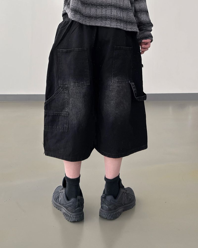 Rick Distressed Bermuda Denim Pants