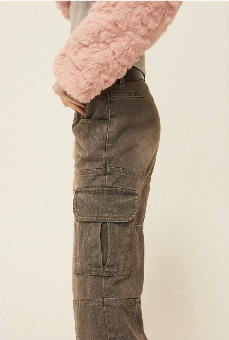 Ash pocket cargo jeans