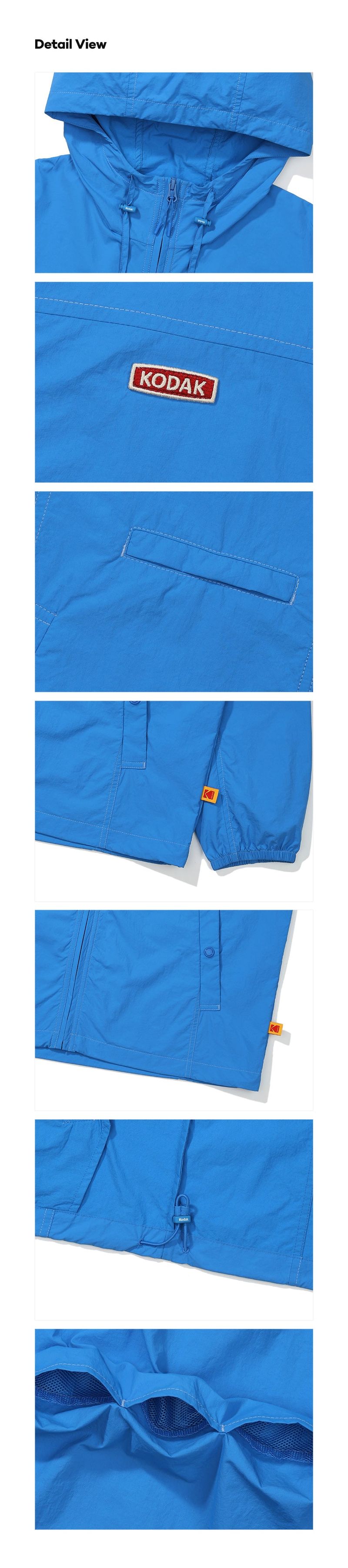 ICE POP Hooded Long-Sleeved Jacket【BLUE】