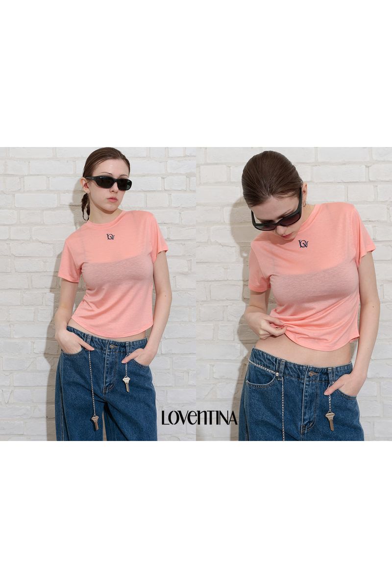 TENCEL PETIT TEE_PINK